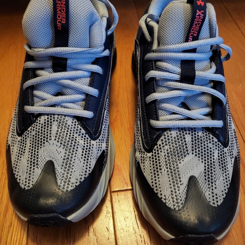 Under Armour Kids' Navy and White Sneakers
